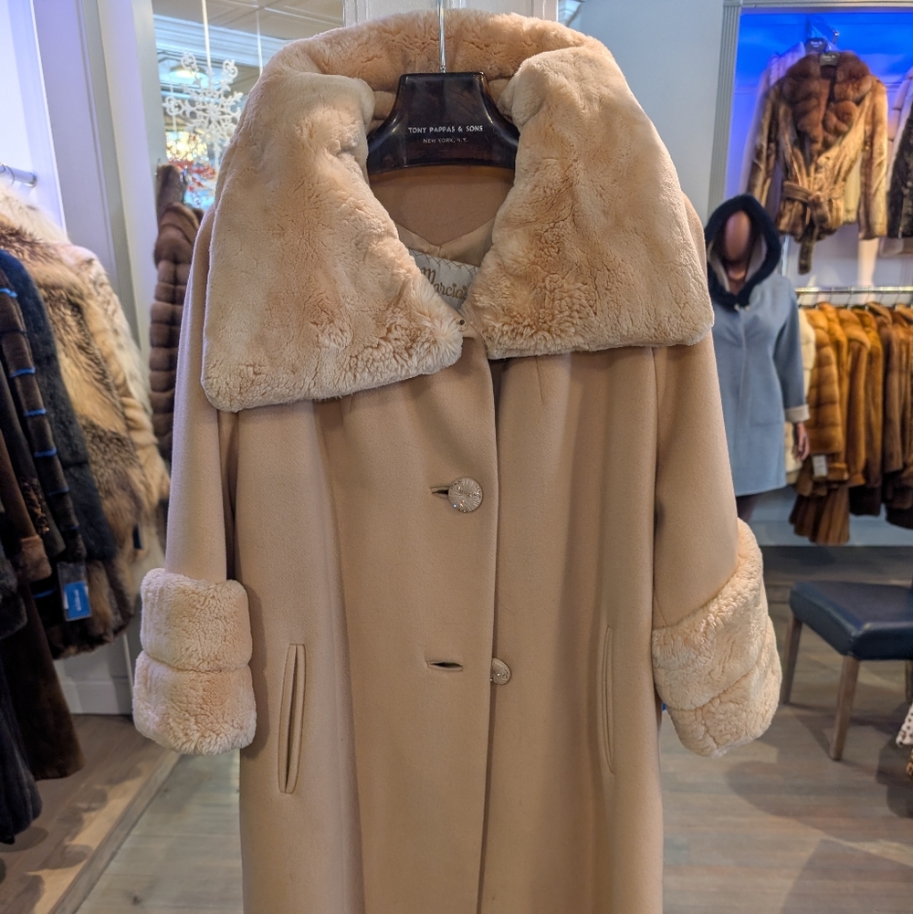 Sofie D'Hoore Tan Teddy Jacket with Plush Collar